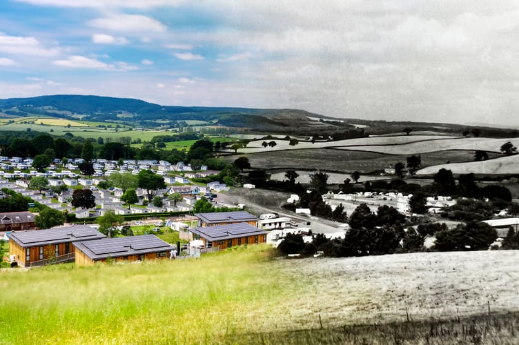 Cofton Holidays as it was at the start and how it looks now. 