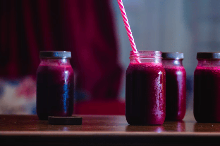 Beetroot juice stock image