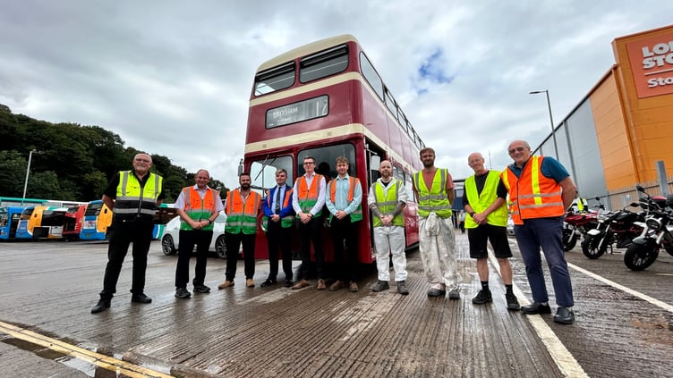 The 1959 Leyland bus. Photo Stagecoach South West