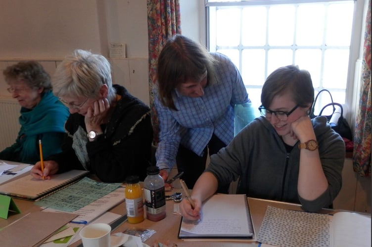 Creative writing workshop on the theme of railways to be hjeld at Newton Abbot Museum. Photo Nigel Canham 