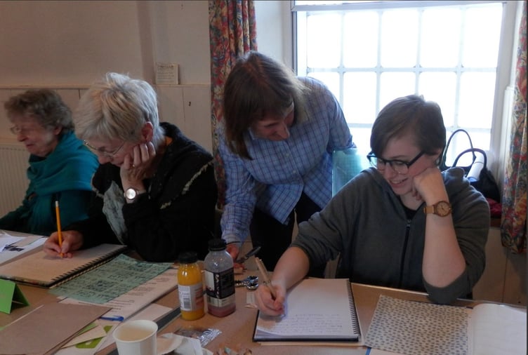Creative writing workshop on the theme of railways to be hjeld at Newton Abbot Museum. Photo Nigel Canham