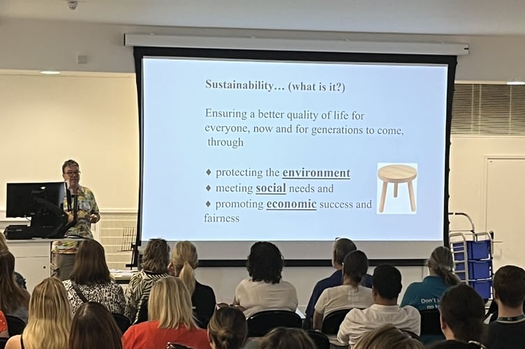 Conference for teachers on climate change. 