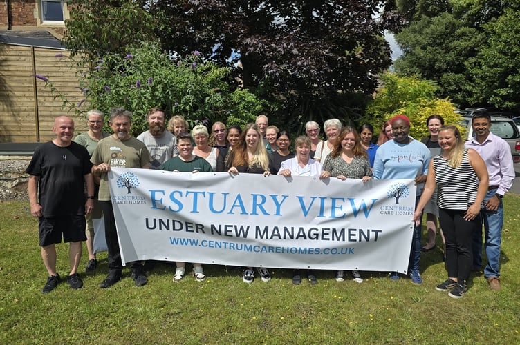 Staff celebrate after Bishopsteignton care home saved from closure. 