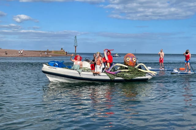 Whatever floats your boat - fancy dress fun at Shaldon Water Carnival 