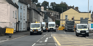 Key road in and out of town closed until next week