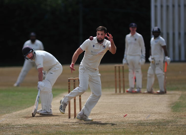 Devon Cricket League C Division West. Ashburton versus Chudleigh. Chudleigh's Will Heather
A bad day at the wicket for Chudleigh who went down 93 all out after 30 overs to Ashburton's 222 all out after 44.3 following their first stint at the crease