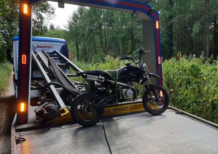 Bike seized by Dawish police.