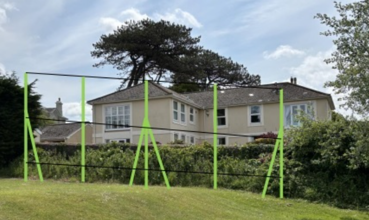 The proposed new net at Torquay Golf Club