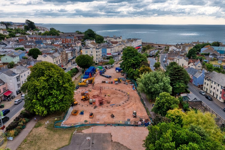 SWW work on the Lawn captured by Neil Salter of Coast Cams. 