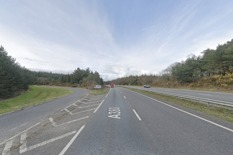 A380, B3192 Colley Lane turn off