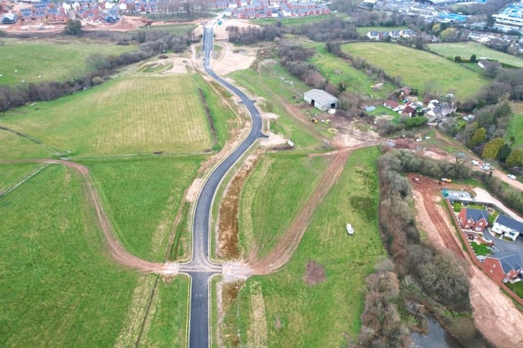 New Dawlish link road. Photo Teignbridge Council 
