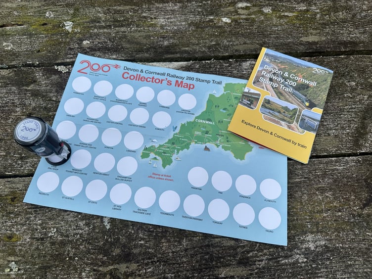 Stamp trail at Teignbridge stations.