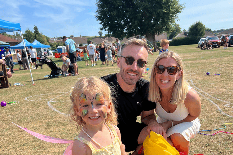 Daisy and family enjoyed face painting