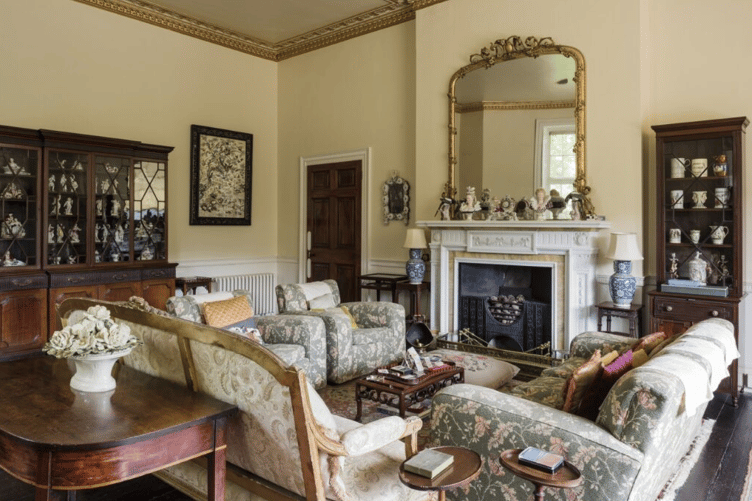 The drawing room at Greenway