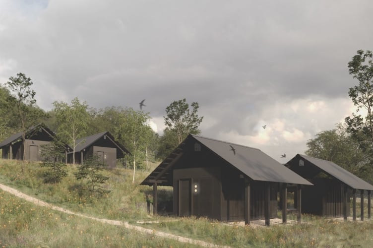 Eco Cabins planned at Teign Valley Golf Club (Image courtesy Lewandowski Architects/Dartmoor National Park Authority) Cleared for use by LDRS partners
