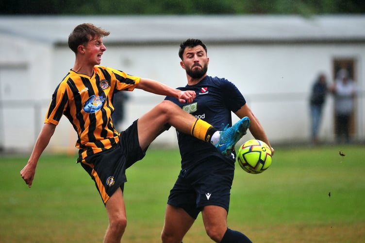 South West Peninsula League Premier East. Teignmouth AFC versus Axminster Town. A 4-1 win for Teignmouth