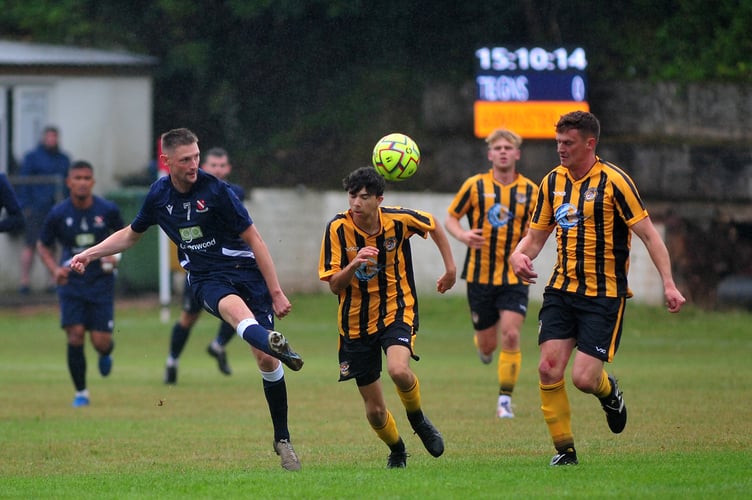 South West Peninsula League Premier East. Teignmouth AFC versus Axminster Town. A 4-1 win for Teignmouth