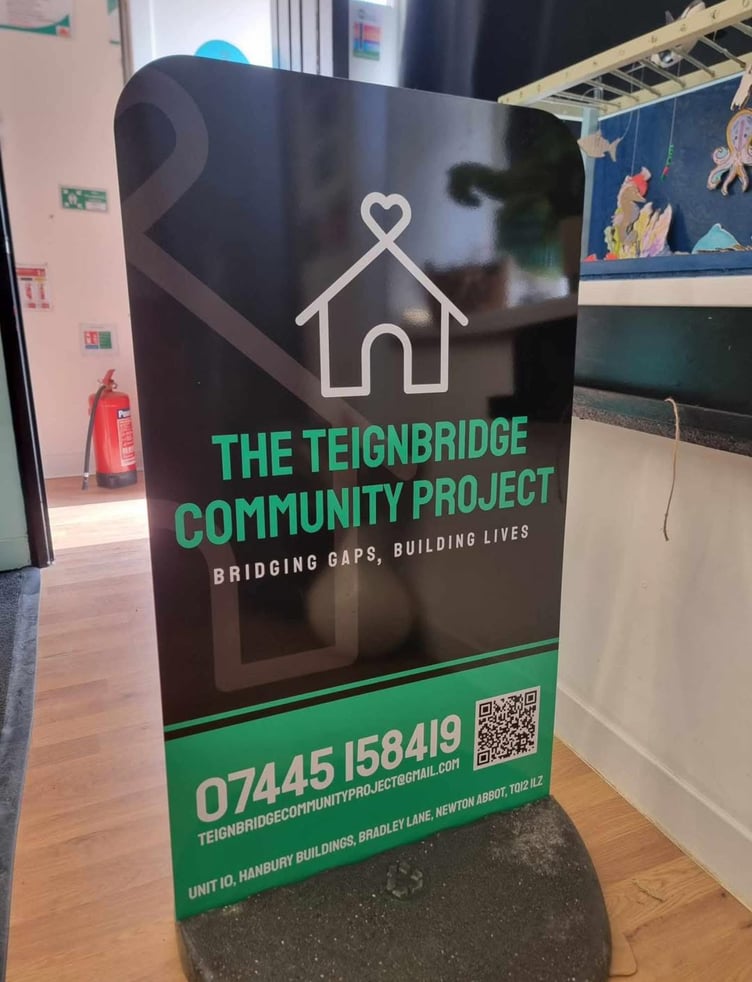 Appeal following the theft of this sign for The Teignbrige Project