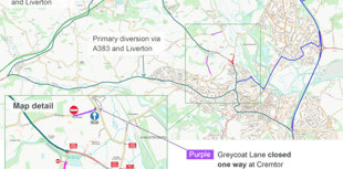 Traffic diversion plans unveiled for A382 scheme 