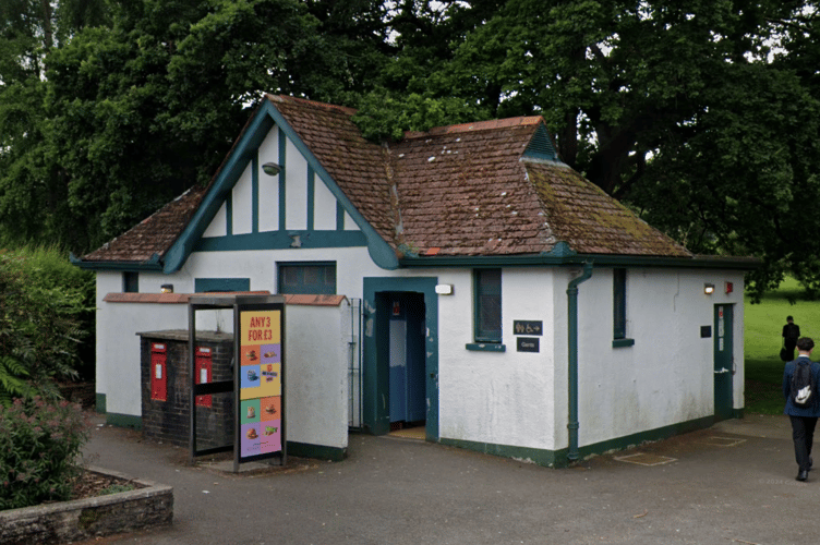 The public toilets at Courtenay Park, Newton Abbot