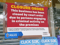Seven more shops shut down by police and trading standards