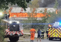 In Pictures: 'Make pumps 5' fire at derelict Kingsteignton building