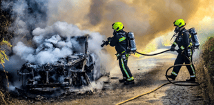 Car 'totally destroyed' after Rattery fire 