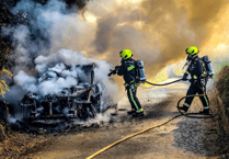 Car 'totally destroyed' after Rattery fire