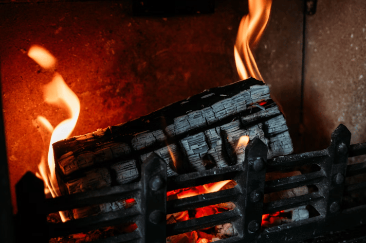 Log burner stock Image
