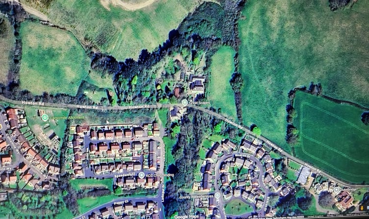 Howton Barton Lane. Photo Newton Abbot Town Council