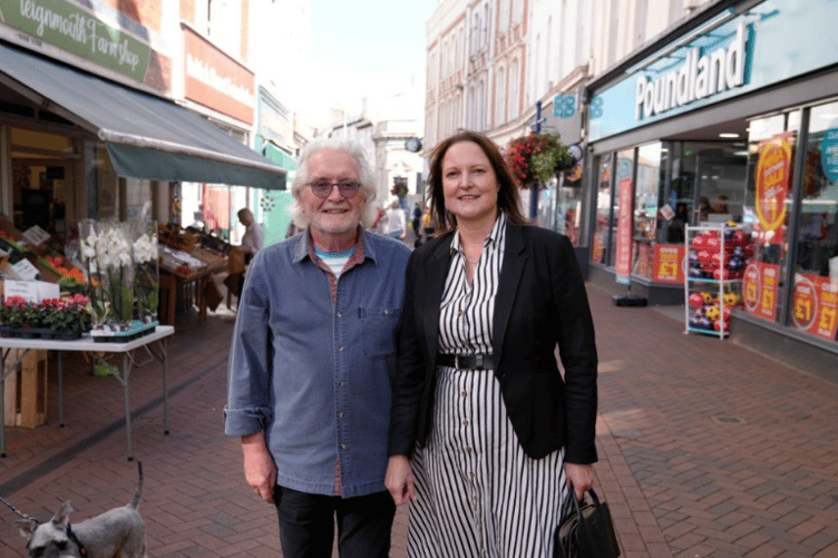 Councillor Keith Underhill with Police and Crime Commissioner Alison Hernandez