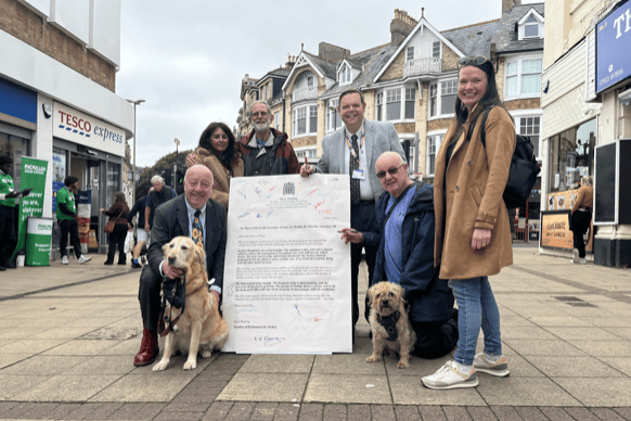 Steve Darling campaigning on behalf of Torbay Hospital