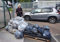 Volunteers clear River Teign litter