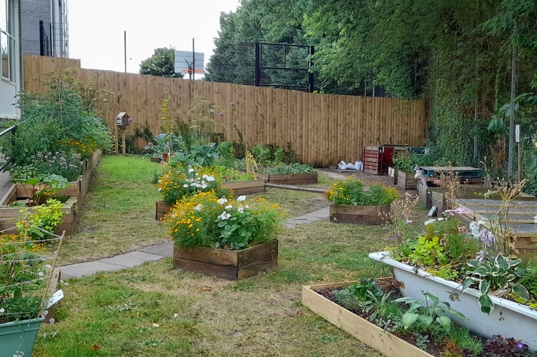 Courtenay Centre garden after the makeover.