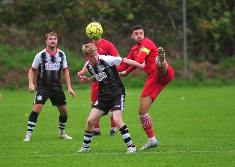 South West Peninsula League Premier East. Match action from Teignmouth AFC versus Middlezoy Rovers. Teigns went down by two goals to nil to their visitors from Somerset