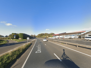 Traffic flowing again after multi-vehicle collision on A38