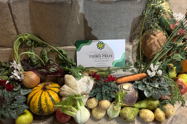 East Devon YFC Group was placed third in the best decorated pillar. AQ 6638
