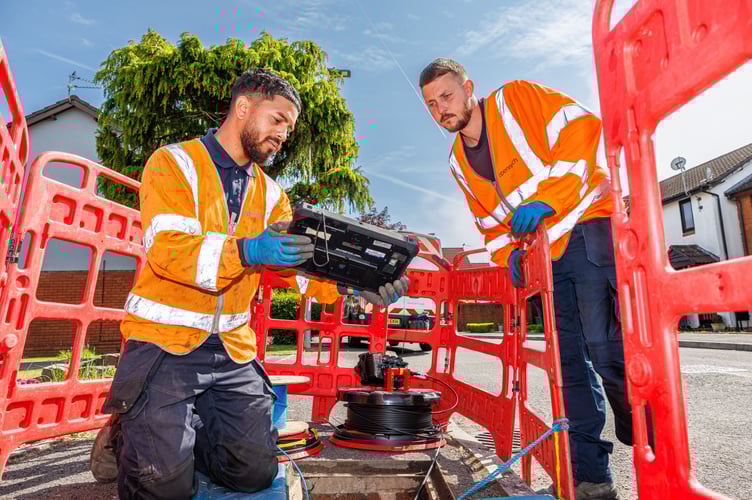 Openreach engineers have installed full fibre in Newton Abbot and Kingsteignton