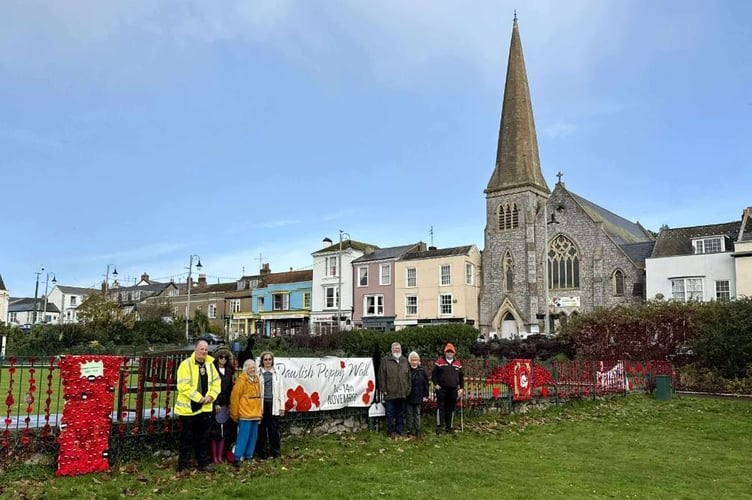 Dawlish Poppy Wall 2025. Photo Noreen Goodchild