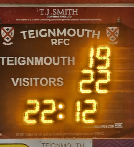 Teignmouth RFC 19-22 NARFC