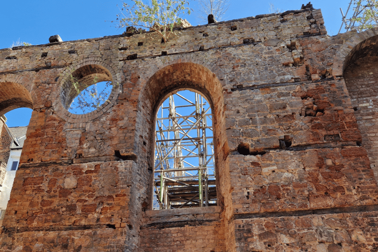 Inside the fire-gutted Royal Clarence Hotel in Exeter