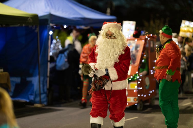Father Christmas will be back in action this year in Dawlish. Photo Neil Salter
