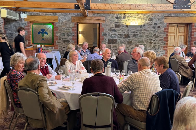 Some of the guests at the Devon County Ploughing Association Presentation Luncheon.  AQ 7114
