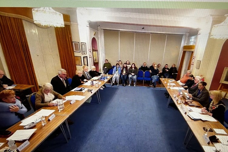 Teignmouth Town Council's first live-streamed meeting.