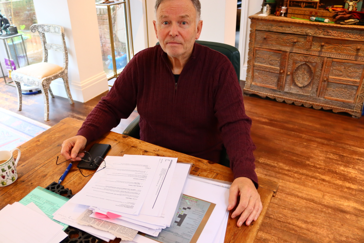 Mark Kent believes the NHS is trying to avoid the costs of care for his step-son, Thomas Walsh