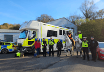 Devon police educate drivers on passing horses safely