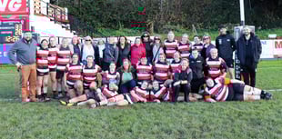 Teignmouth women celebrate 10 years of rugby