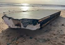 Efforts to remove stray pontoon from Dawlish Warren beach