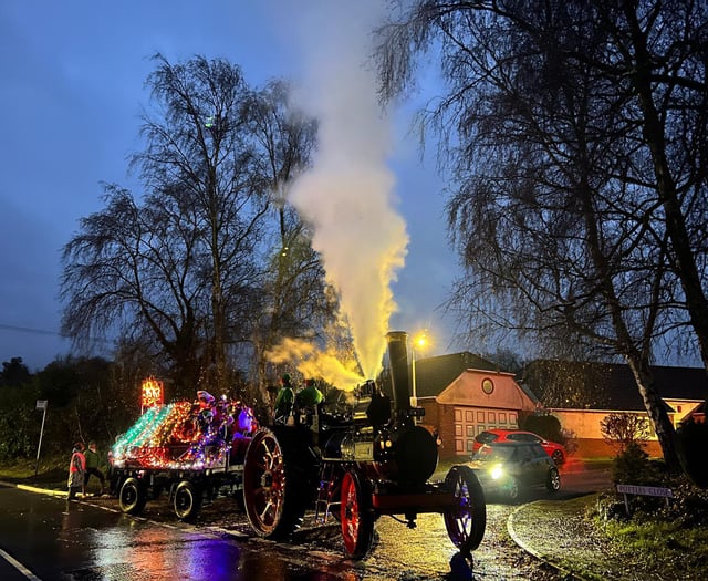 Santa's festive steam tour thrills children 