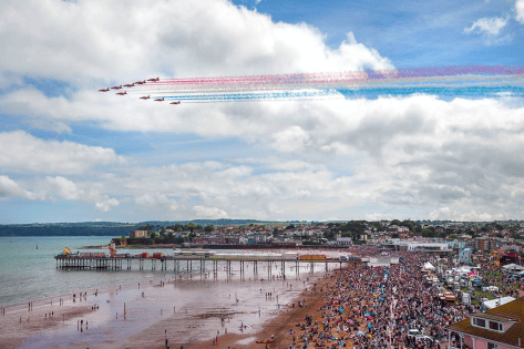 The Red Arrows at Torbay Air Show